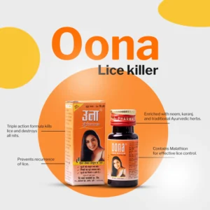 OONA - Lice Killer Oil ( India's Pioneer Herbal Lice Killer Oil 20 ml )